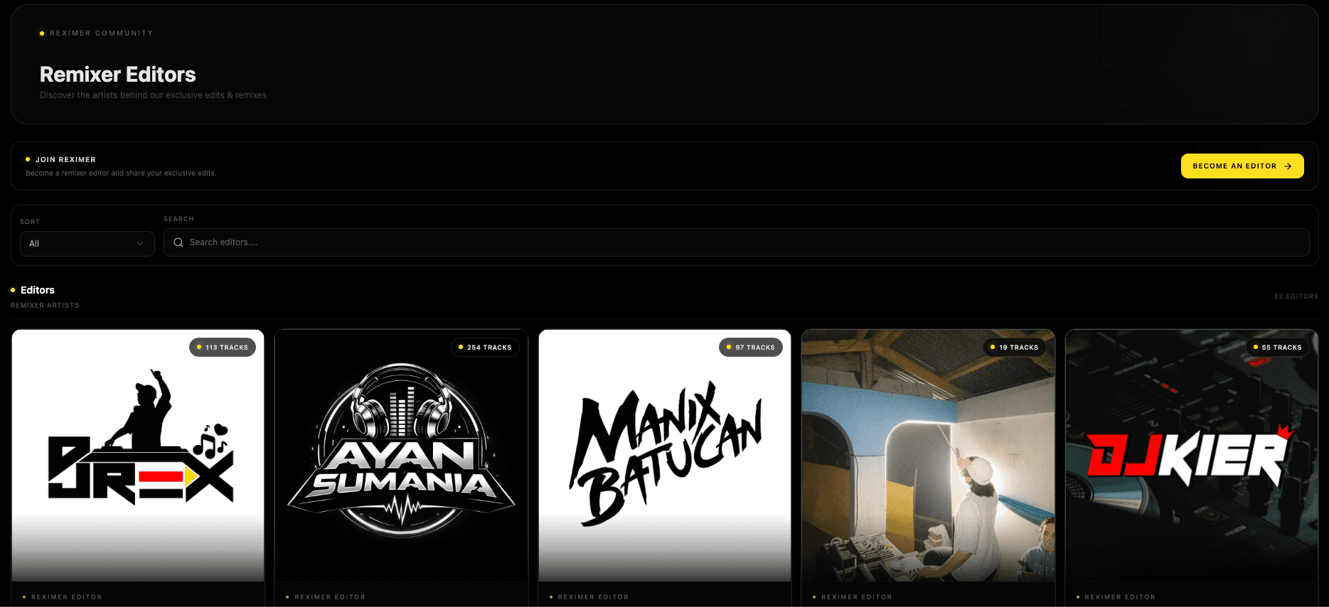 Verified Creators page preview
